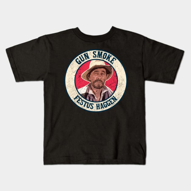 Gunsmoke - Festus Haggen Kids T-Shirt by rido public